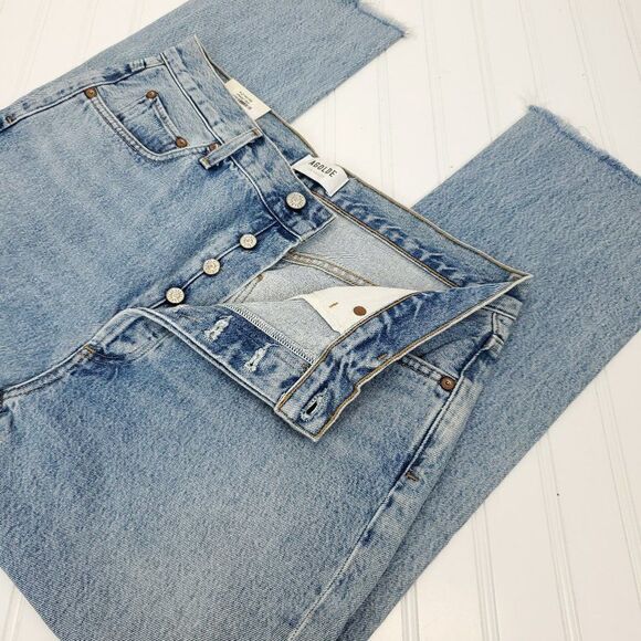 AGOLDE Riley High Rise Straight Crop Jeans - Picture 10 of 15